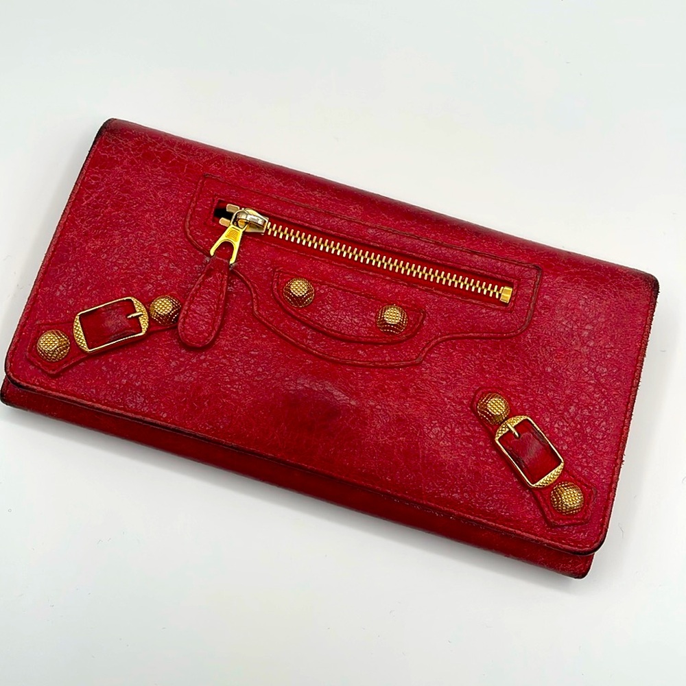 Well loved Balenciaga City wallet